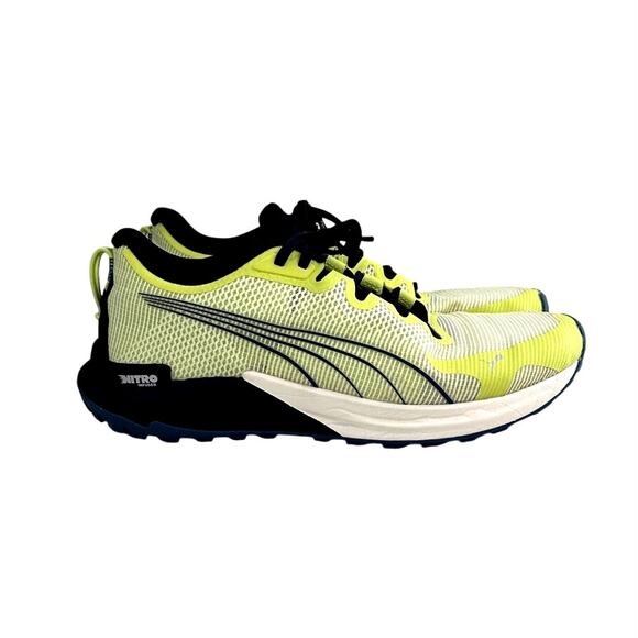 PUMA Men's fast trac nitro running sneaker size 8 Yellow - Picture 1 of 9